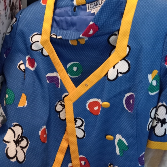 Vintage  80's CARLISLE  TWO PIECE  SKIRT SET.  Pre-owned  excellent condition - Picture 3 of 15